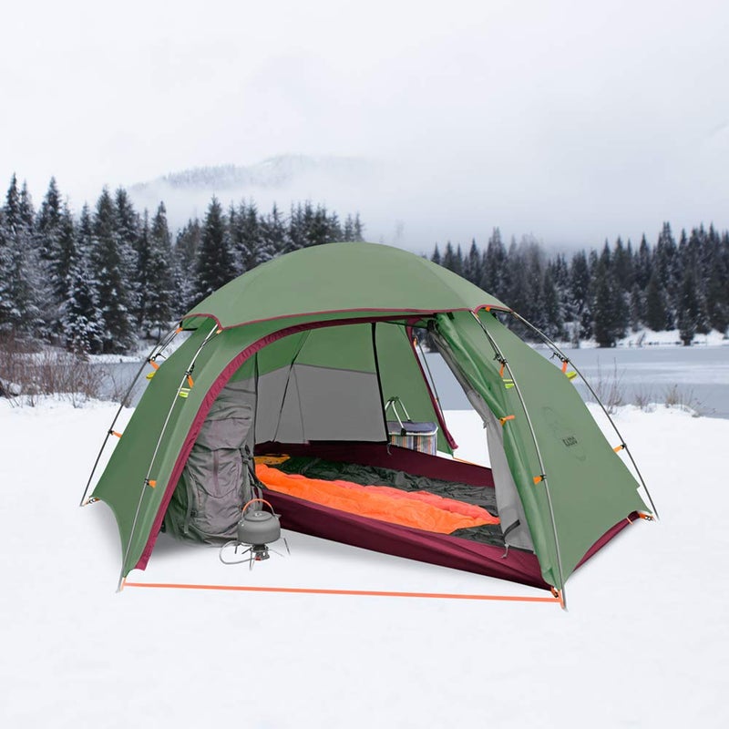 KAZOO Lightweight Backpacking Tent 2 Person Waterproof Camping Tents 2 People Hiking Tents Two Person Aluminum Poles Double Layer - Image 2